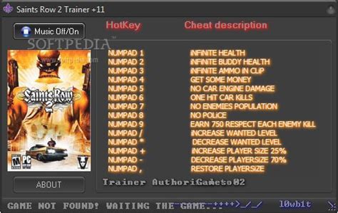 saints row 2 trainer|saints row 2 cheat engine.